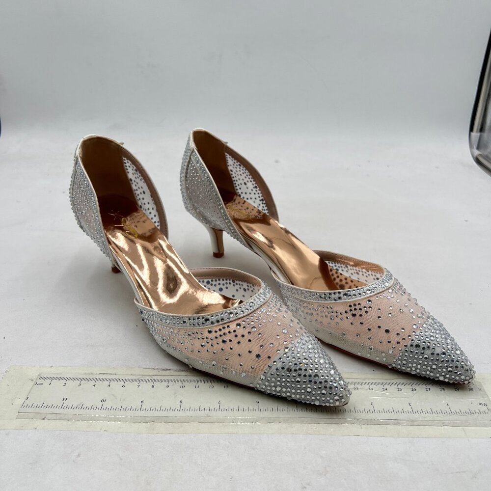 XYD Silver and Cream Heels - Picture 4 of 8